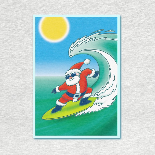 Surfin' Santa by BrownWoodRobot